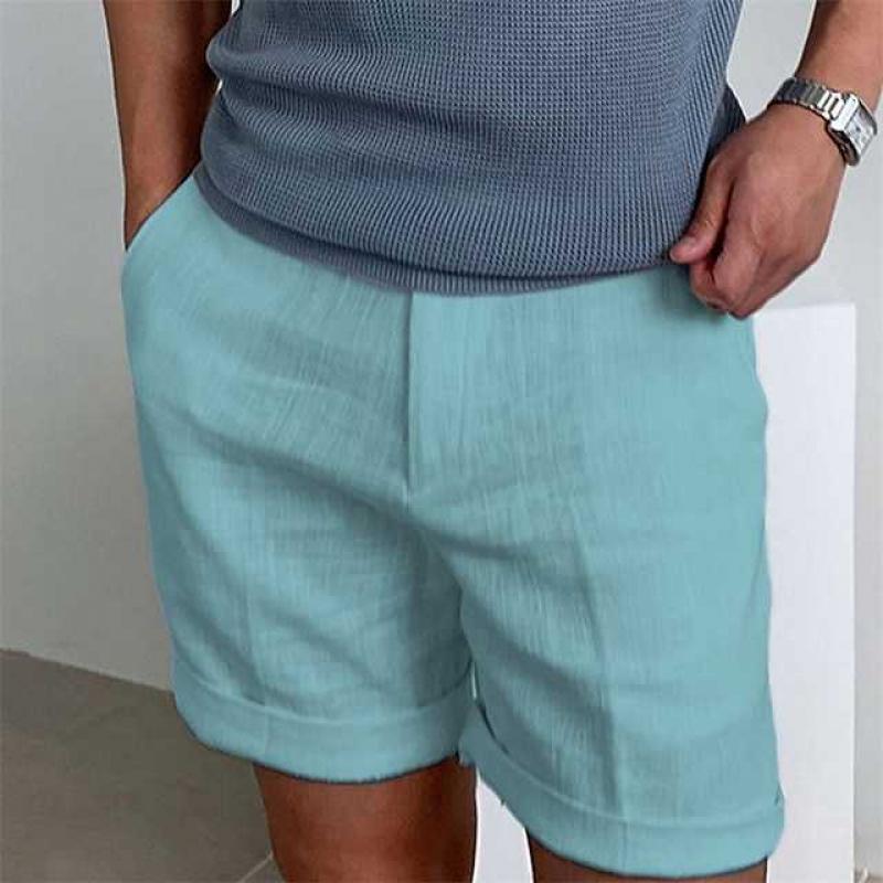 Variant image for Linnen Korte Broek Heren met Gebufferde Zoom | Ademend en Lichtgewicht voor Zomer Comfort-19