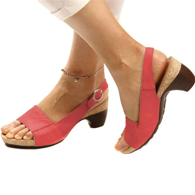 Elegante Dames Sandalen met Boogsteun en Gedempt Voetbed | Open Teen Slingback voor Maximale Comfort-5