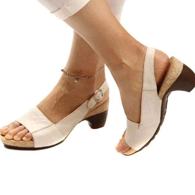 Elegante Dames Sandalen met Boogsteun en Gedempt Voetbed | Open Teen Slingback voor Maximale Comfort-4