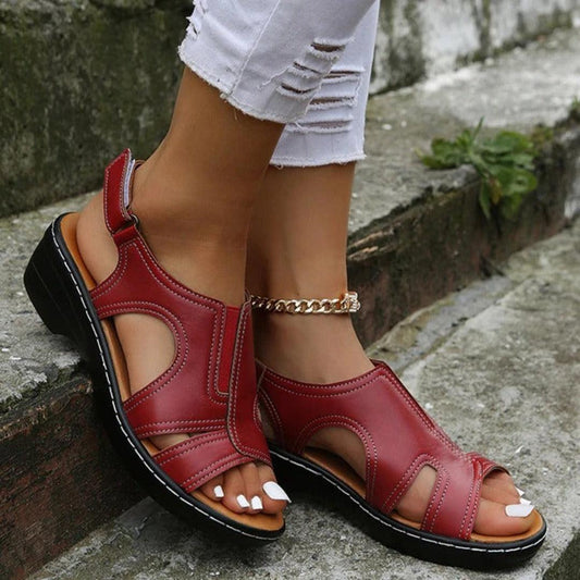 Stijlvolle Orthopedische Sandalen Dames met Boogsteun en Gedempelde Zool | Ademend Open-Tee Ontwerp-1