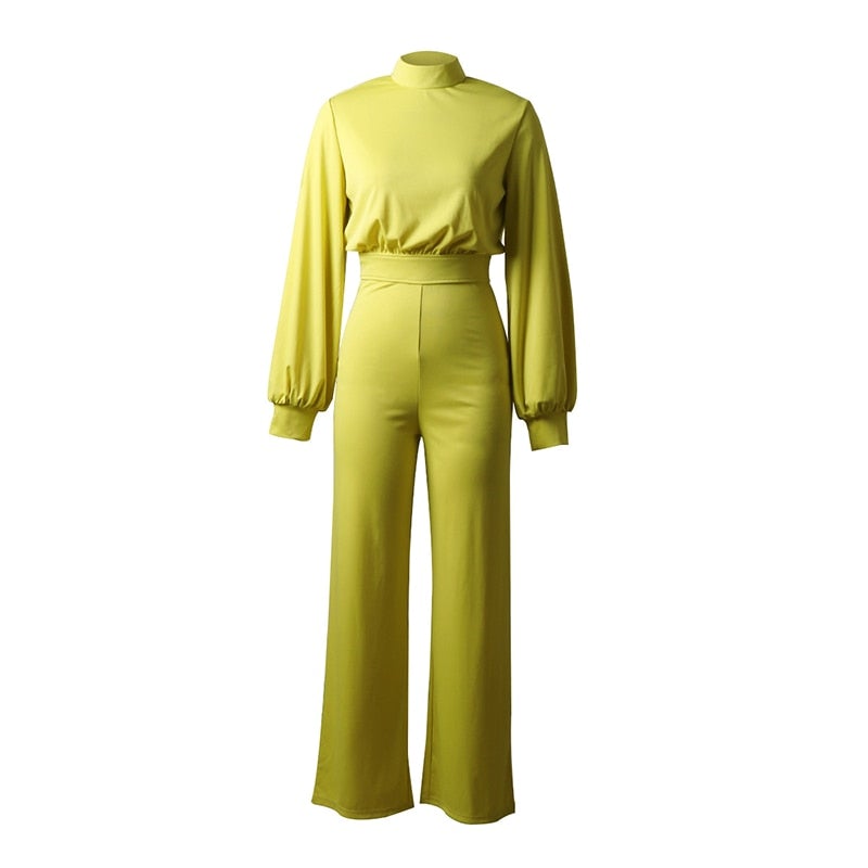 Chique Zwarte Dames Jumpsuit met Halve Kraag en Lange Mouwen | Feestelijke Jumpsuit voor Elke Gelegenheid-4